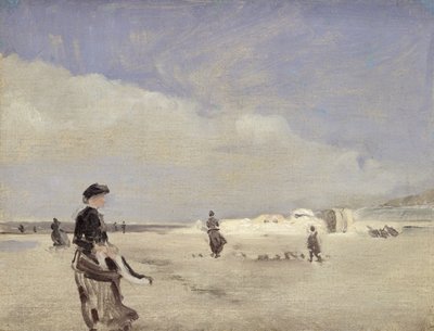 On the Beach on Norderney by Louis Kolitz